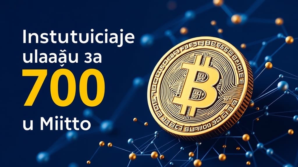 Institucije ulažu 700 milijuna dolara u Bitcoin fondove