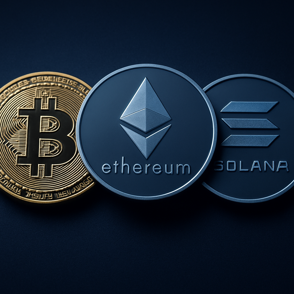 Najbolje kriptovalute za ulaganje - Bitcoin, Ethereum i Solana